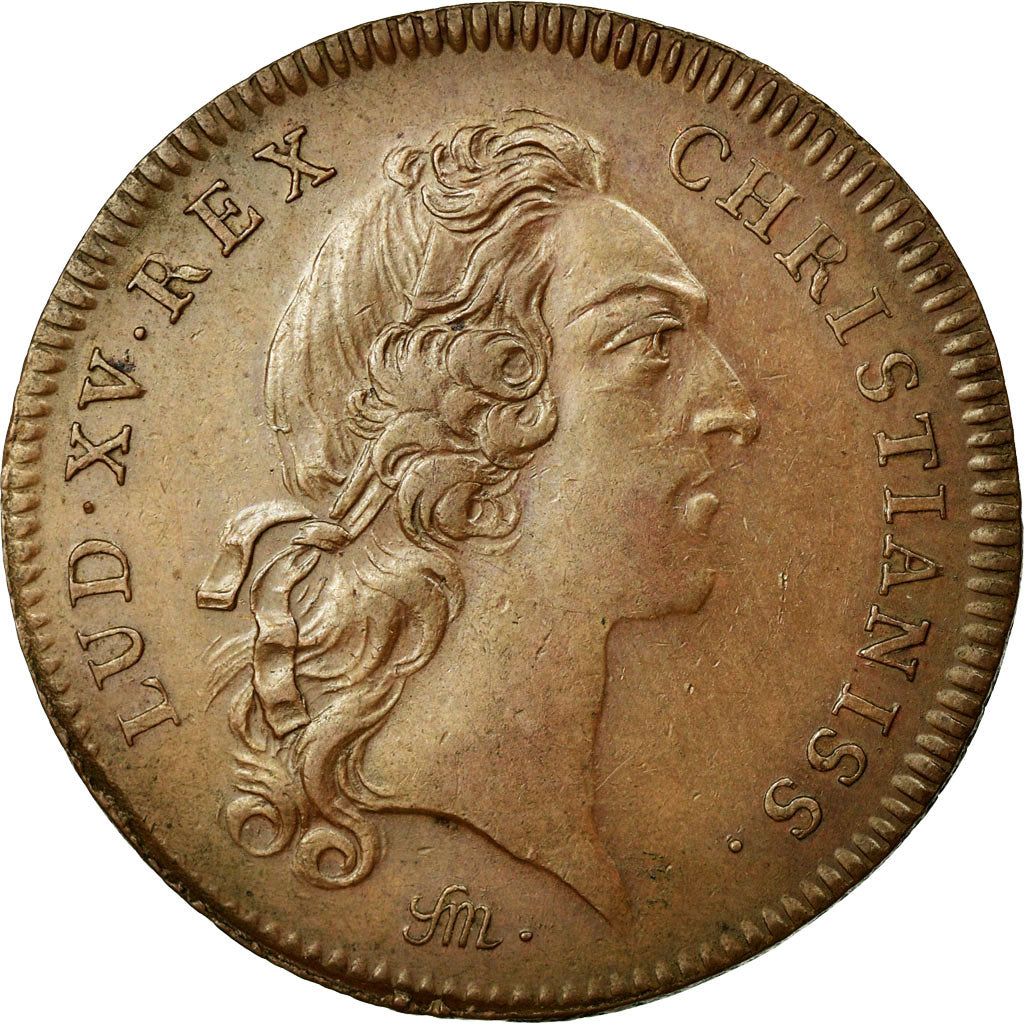 France, Token, Royal, 1737, EF(40-45), Copper, Feuardent:7241