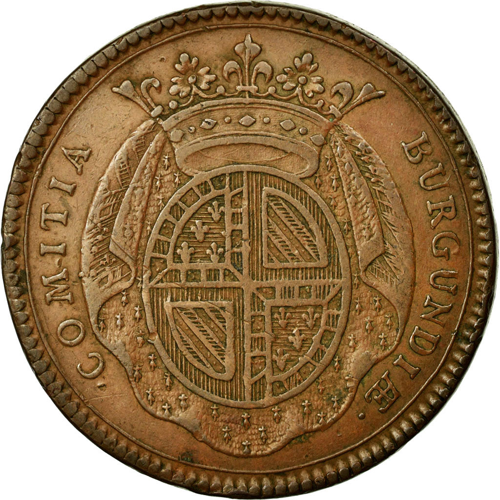 France, Token, Royal, 1728, EF(40-45), Copper, Feuardent:9838