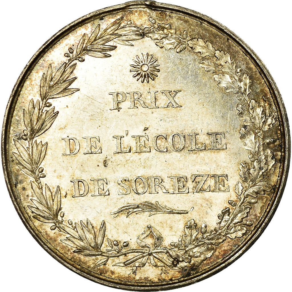 France, Token, Education, Prix de l'Ecole de Sorèze, 1816, MS(60-62), Silver