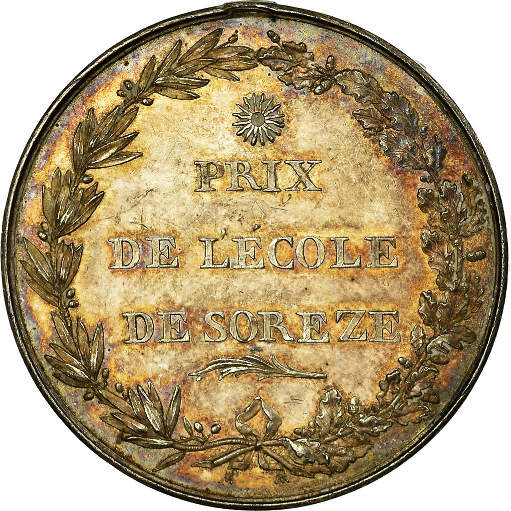 France, Token, Education, Prix de l'Ecole de Sorèze, 1816, MS(60-62), Silver