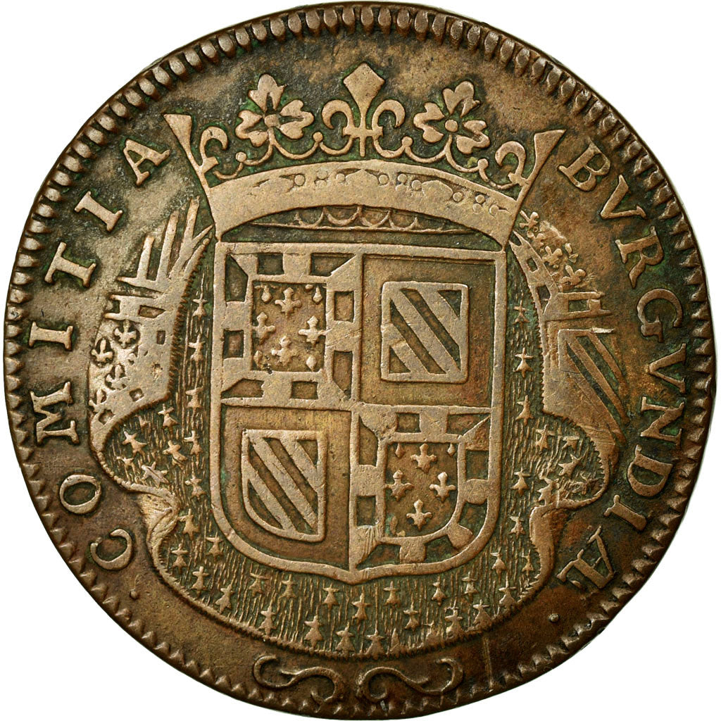 France, Token, Royal, 1682, VF(30-35), Copper, Feuardent:9816