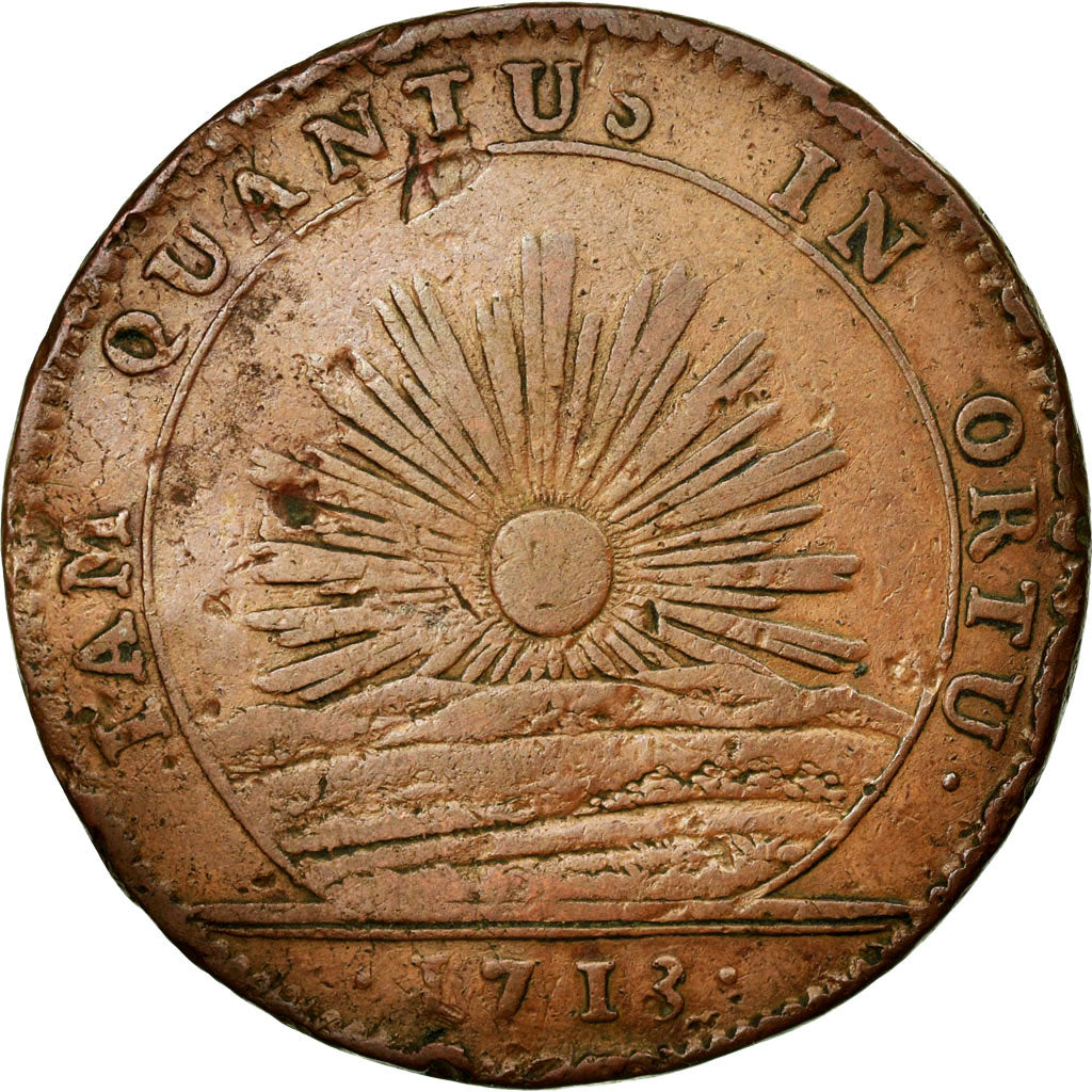 France, Token, Royal, 1713, EF(40-45), Copper, Feuardent:9831