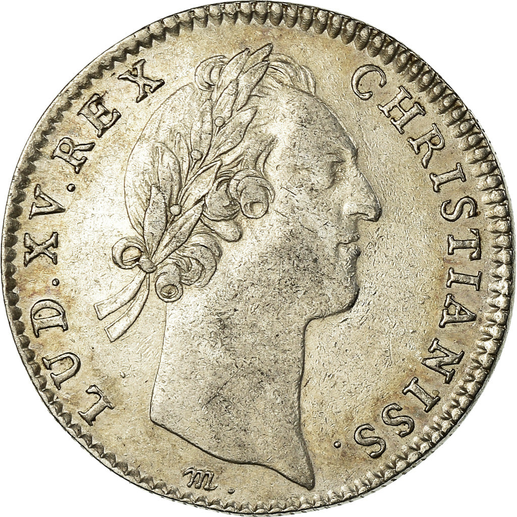 França, Token, Louis XV, Trésor Royal, História, 1756, AU(50-53), Prata