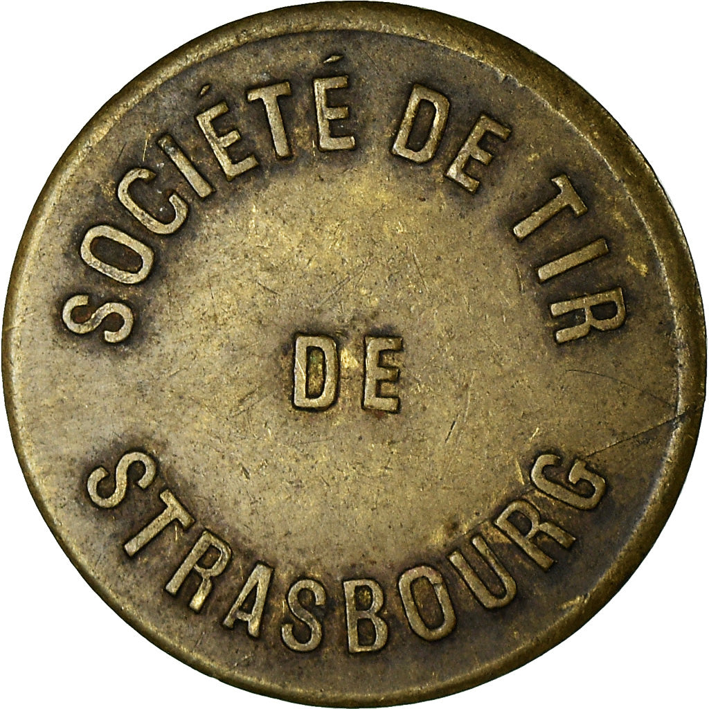 France, Jeton, Société de Tir de Strasbourg, TTB+, Cuivre