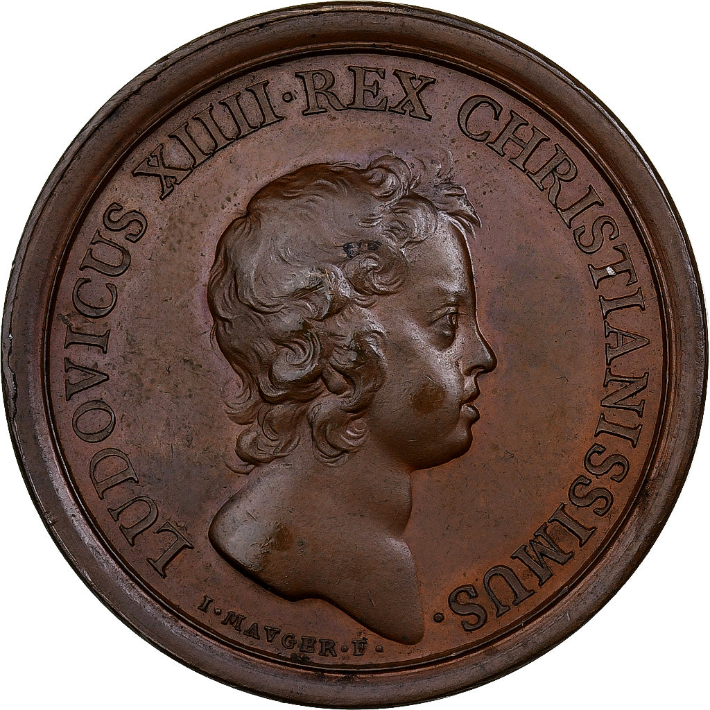 France, Médaille, Louis XIV, Bataille de Nördlingen, 1645, Bronze, Mauger
