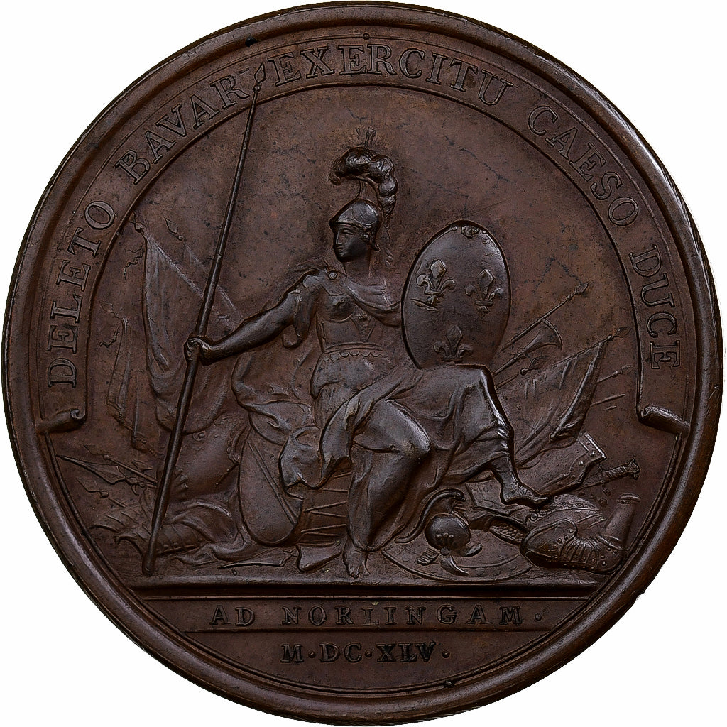 France, Médaille, Louis XIV, Bataille de Nördlingen, 1645, Bronze, Mauger