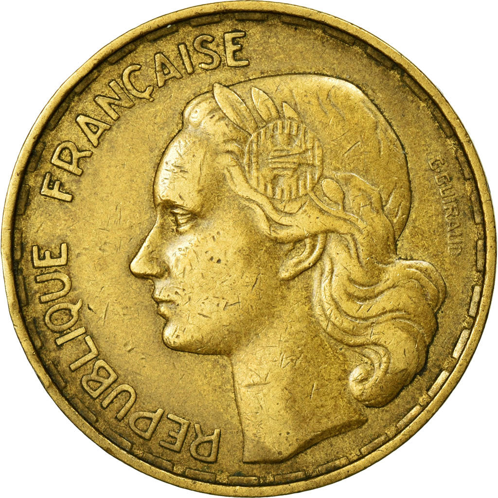 Münze, Frankreich, Guiraud, 50 Francs, 1958, SS, Aluminum-Bronze, Gadoury:880