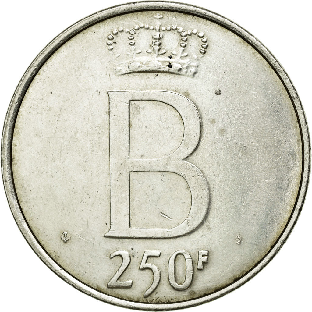 Coin, Belgium, 250 Francs, 250 Frank, 1976, EF(40-45), Silver