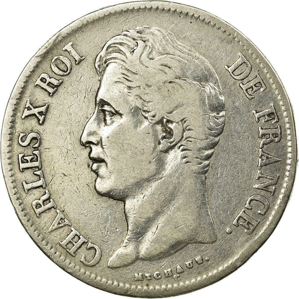 Coin, France, Charles X, 5 Francs, 1829, Limoges, VF(30-35), Silver, KM:728.6
