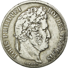 Coin, France, Louis-Philippe, 5 Francs, 1840, Paris, VF(30-35), Silver