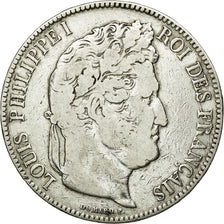 Monnaie, France, Louis-Philippe, 5 Francs, 1843, Lille, TB+, Argent, KM:749.13