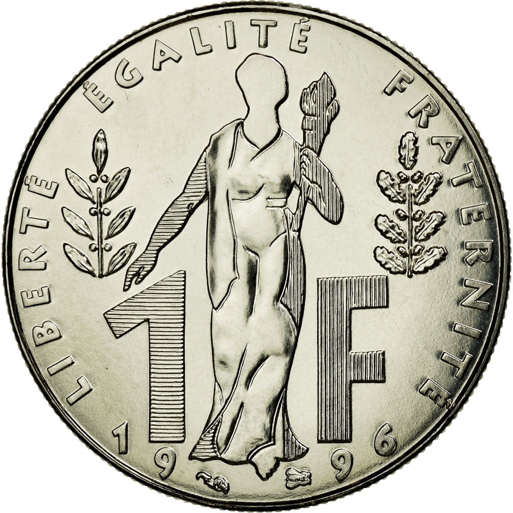 Coin, France, 1 Franc, 1996, MS(65-70), Nickel, Gadoury:481