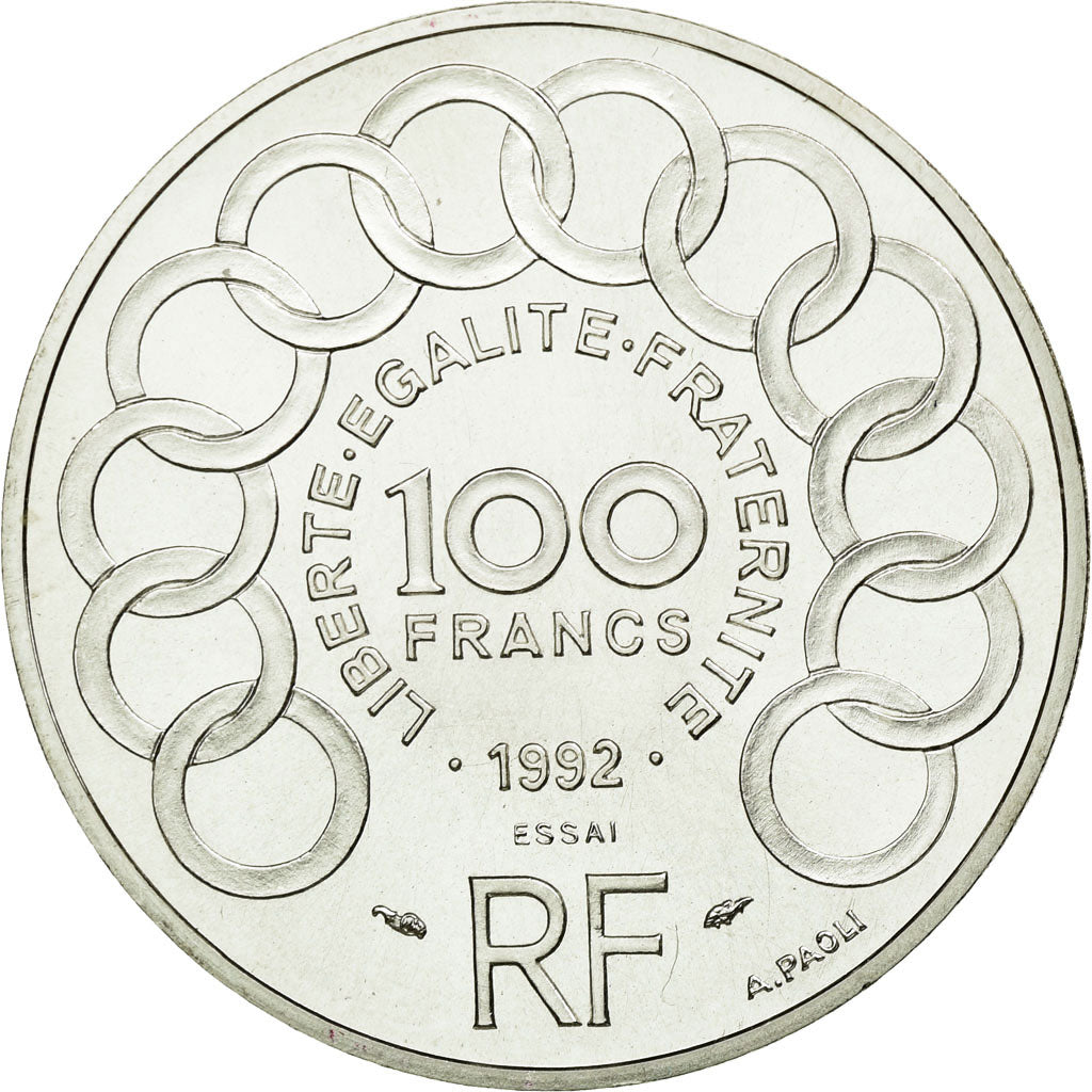 Münze, Frankreich, 100 Francs, 1992, STGL, Silber, Gadoury:907