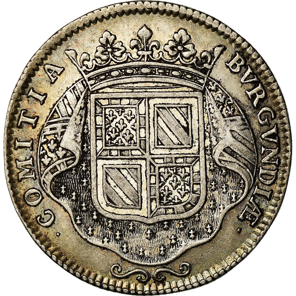 Frankreich, Token, Louis XIV, Etats de Bourgogne, History, 1713, SS+, Silber
