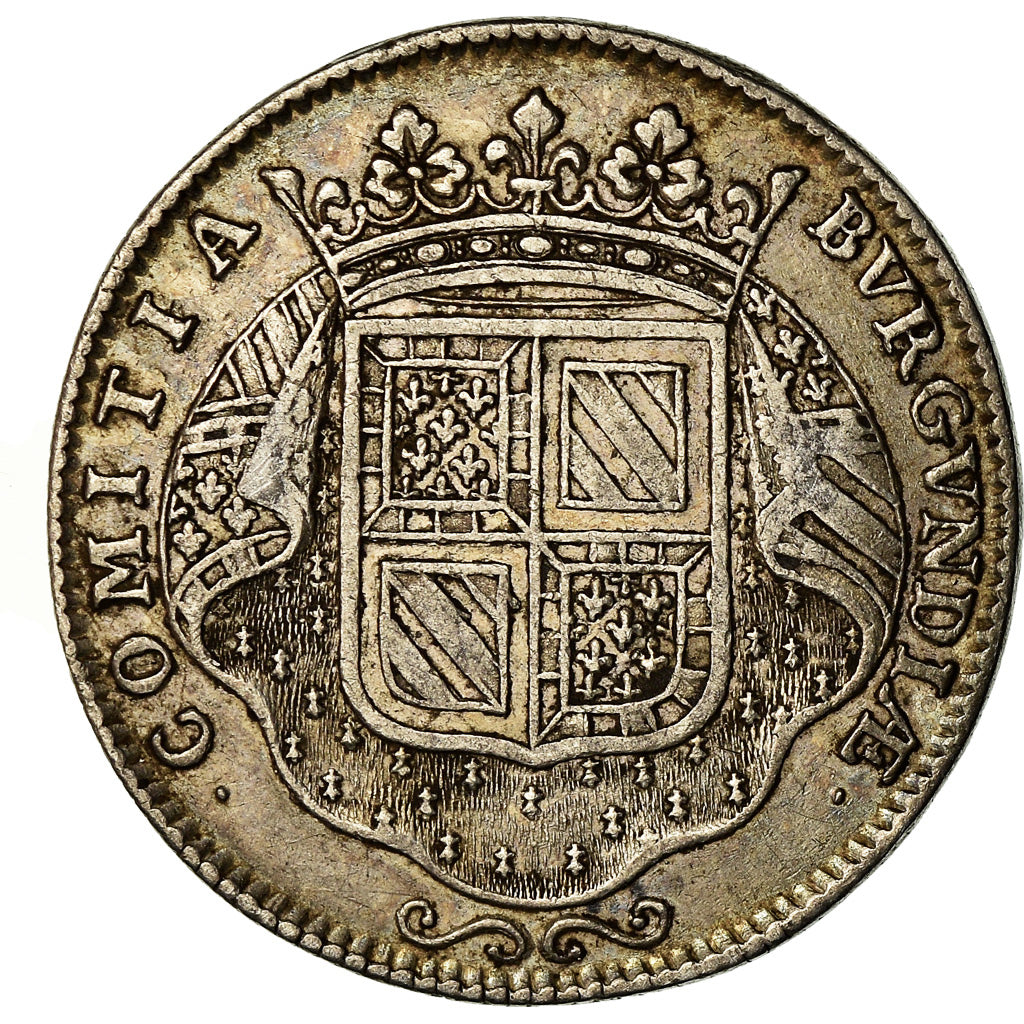 France, Token, Louis XIV, Etats de Bourgogne, History, 1713, EF(40-45), Silver