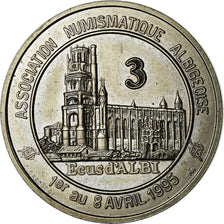 France, Médaille, Euros des Villes, 3 Ecu d'Albi, 1995, SPL, Nickel