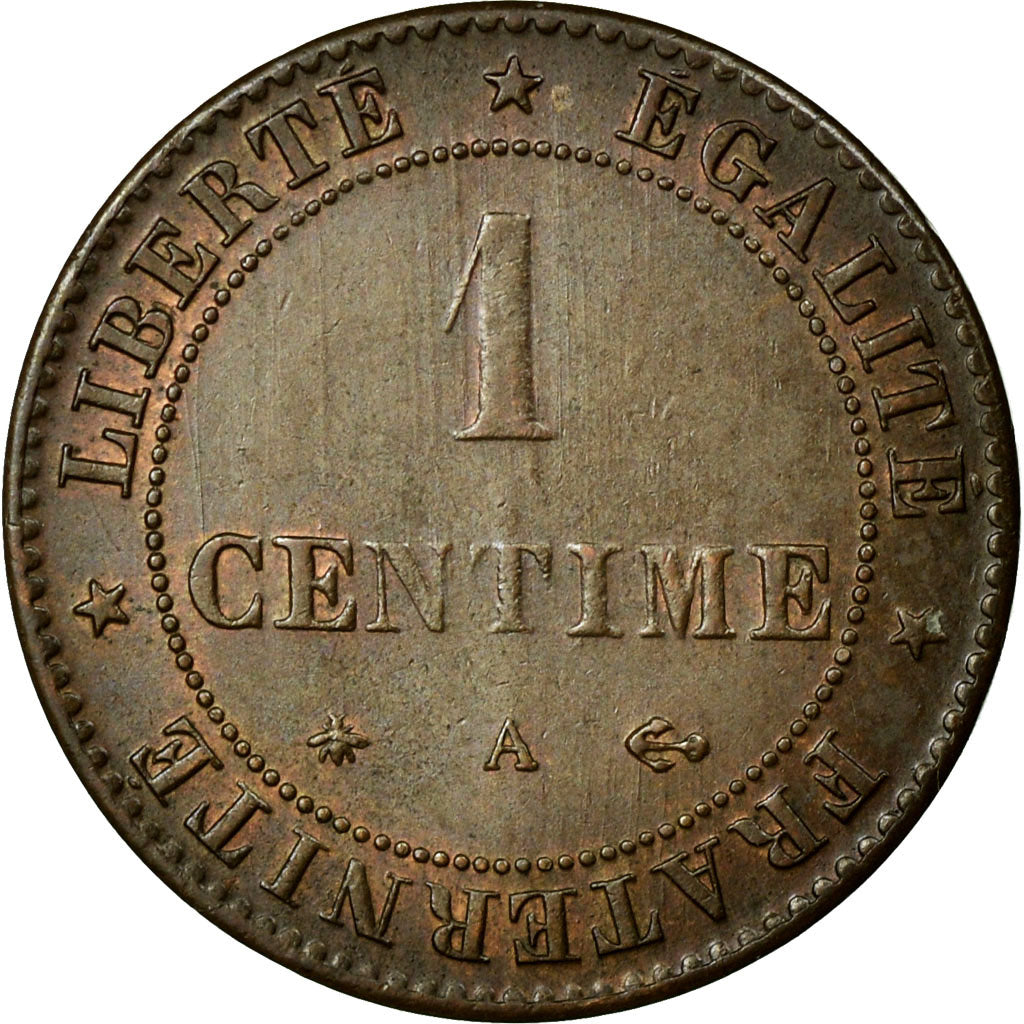 Coin, France, Cérès, Centime, 1874, Paris, MS(60-62), Bronze, KM:826.1