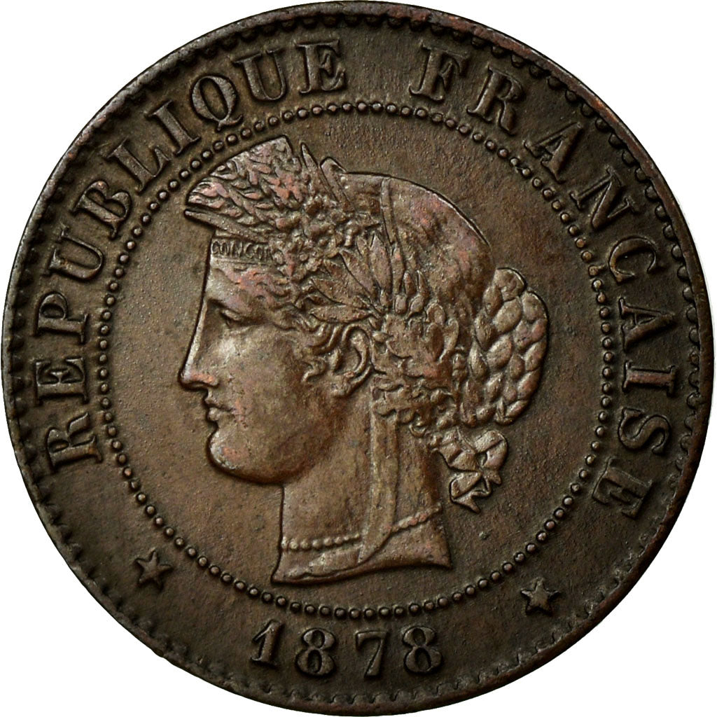 Monnaie, France, Cérès, Centime, 1878, Bordeaux, SUP+, Bronze, KM:826.2