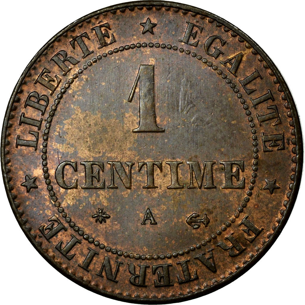 Coin, France, Cérès, Centime, 1879, Paris, MS(60-62), Bronze, KM:826.1