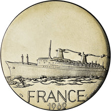 Francja, Medal, Compagnie Générale Transatlantique, France, Wysyłka, 1989, C.
