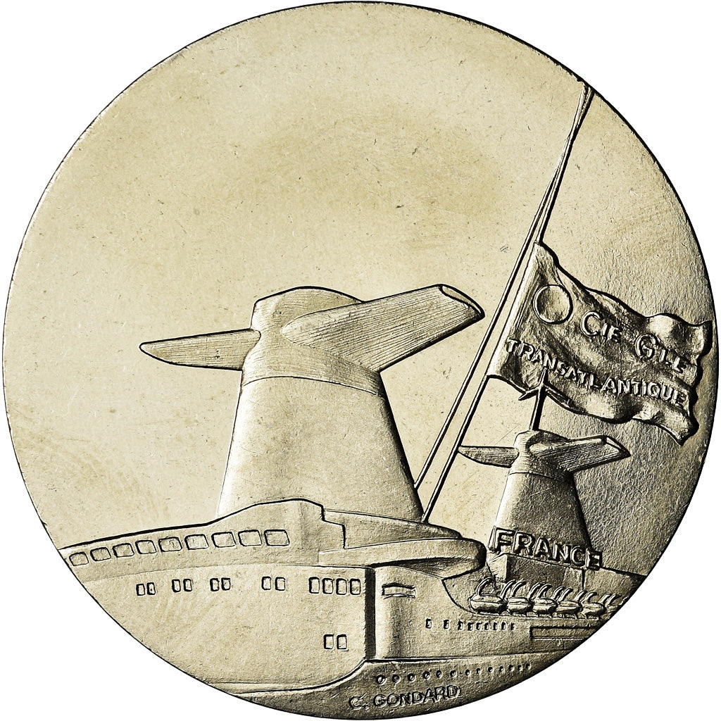 Francja, Medal, Compagnie Générale Transatlantique, France, Wysyłka, 1989, C.