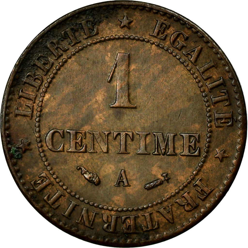 Monnaie, France, Cérès, Centime, 1884, Paris, TTB+, Bronze, Gadoury:88
