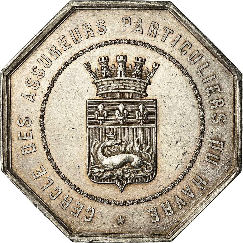 Frankrijk, Medaille, Cercle des Assureurs Particuliers du Havre, Caqué, UNC-