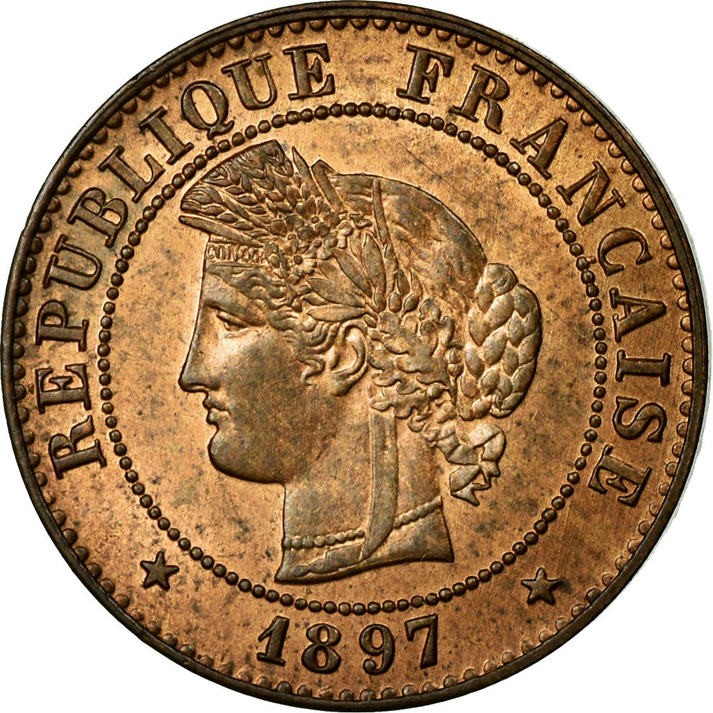 Monnaie, France, Cérès, Centime, 1897, Paris, SUP, Bronze, KM:826.1