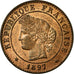 Monnaie, France, Cérès, Centime, 1897, Paris, SUP, Bronze, KM:826.1