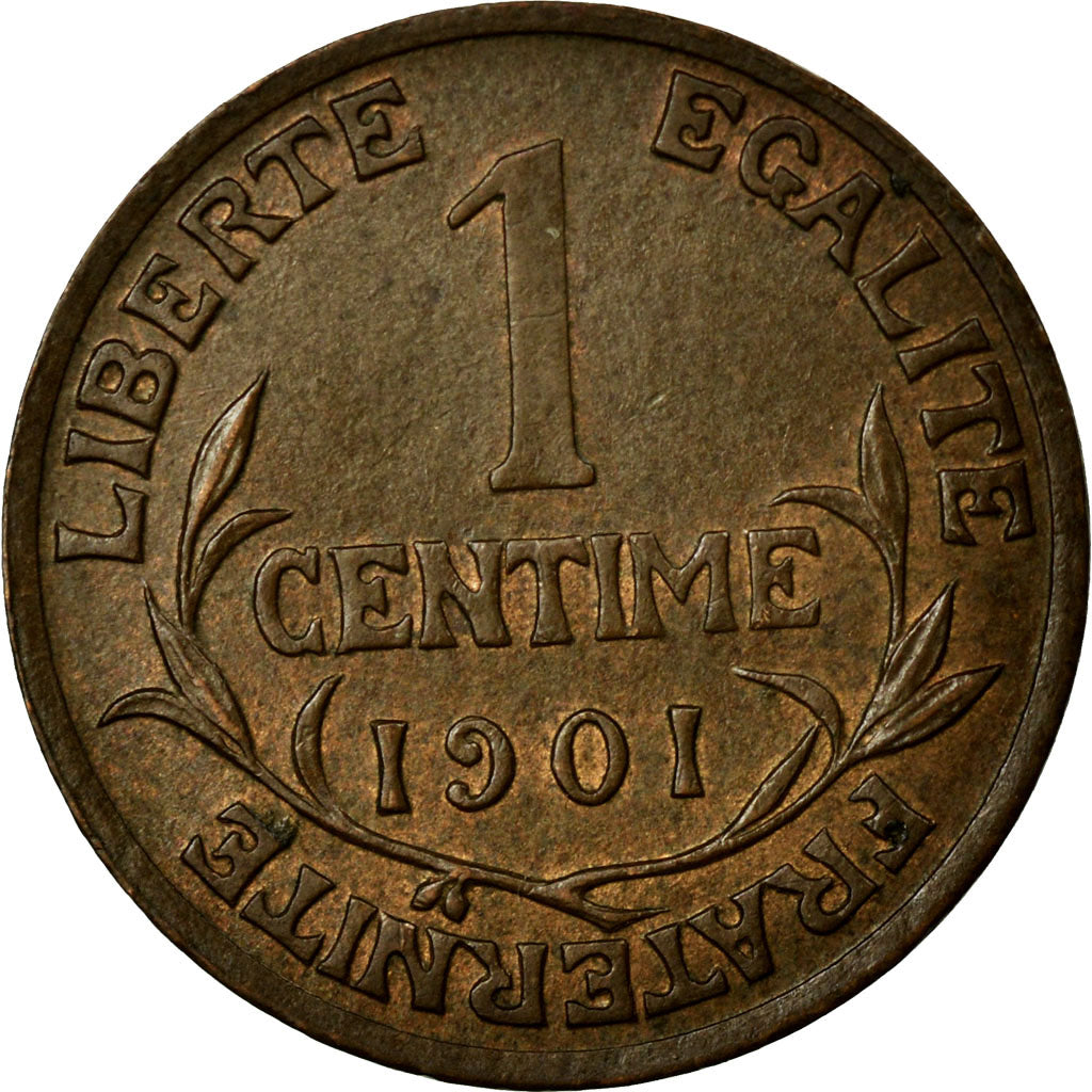 Coin, France, Dupuis, Centime, 1901, AU(55-58), Bronze, Gadoury:90