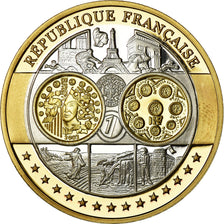 France, Medal, Europa, République Française, MS(65-70), Silver
