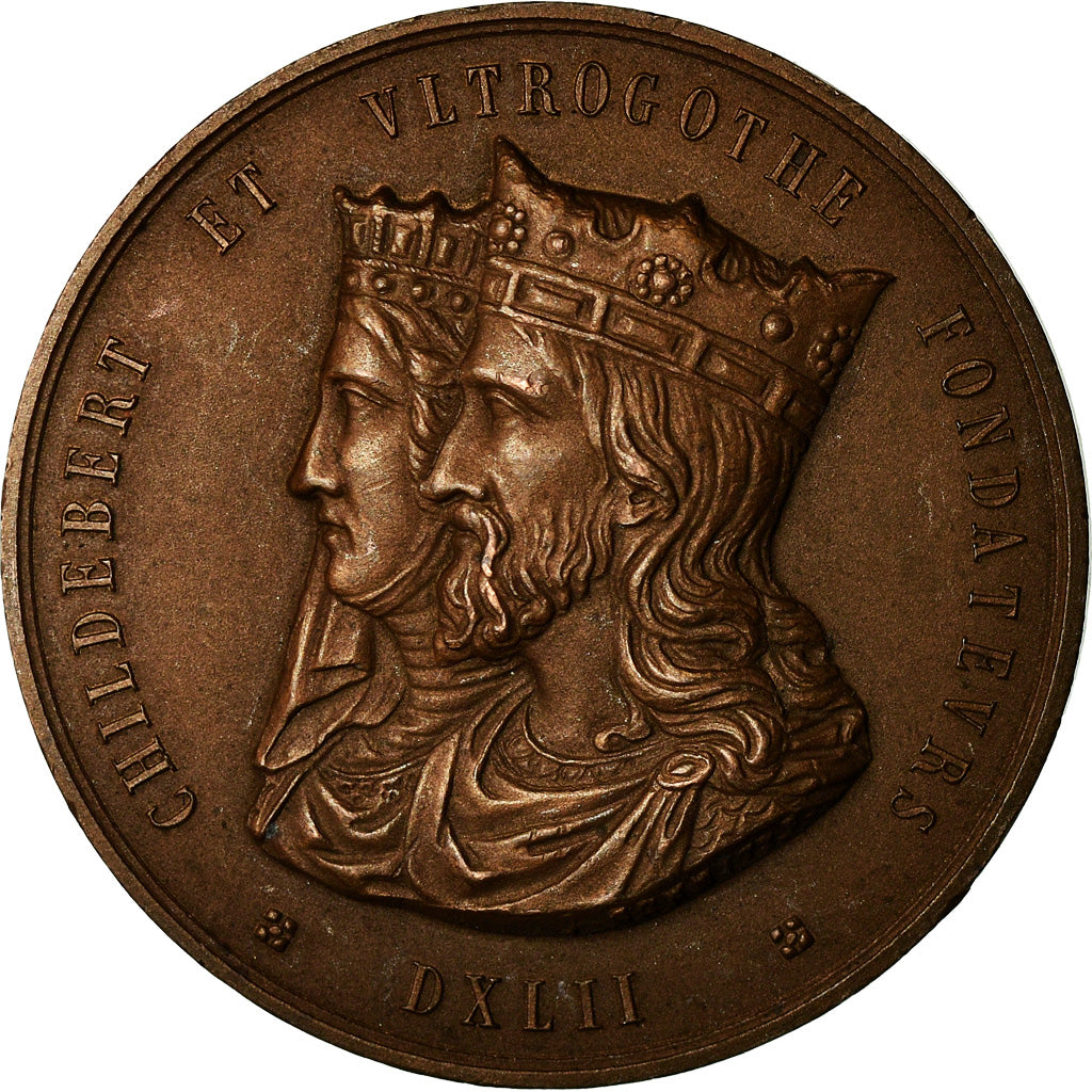 Francia, medalla, Hôpitaux Civils de Lyon, Childebert, Medicine, Schmitt, SC