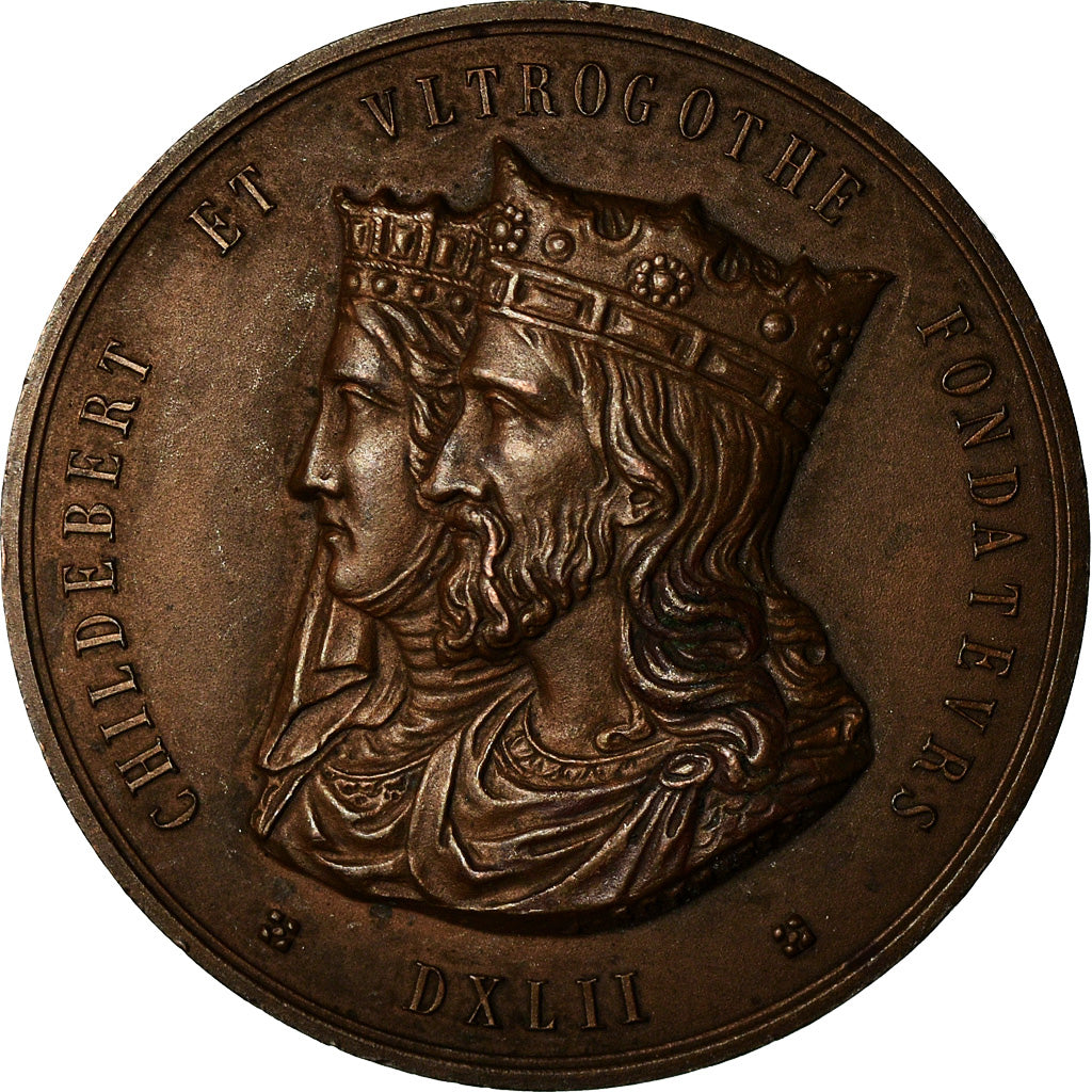 Francia, medaglia, Hôpitaux Civils de Lyon, Childebert, Medicine, Schmitt, SPL