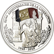 France, Medal, 65ème Anniversaire de la Libération, MS(65-70), Silver