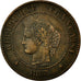 Moneda, Francia, Cérès, 2 Centimes, 1883, Paris, MBC+, Bronce, Gadoury:105