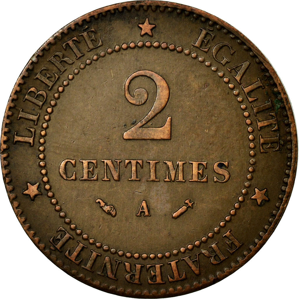 Coin, France, Cérès, 2 Centimes, 1884, Paris, EF(40-45), Bronze, Gadoury:105