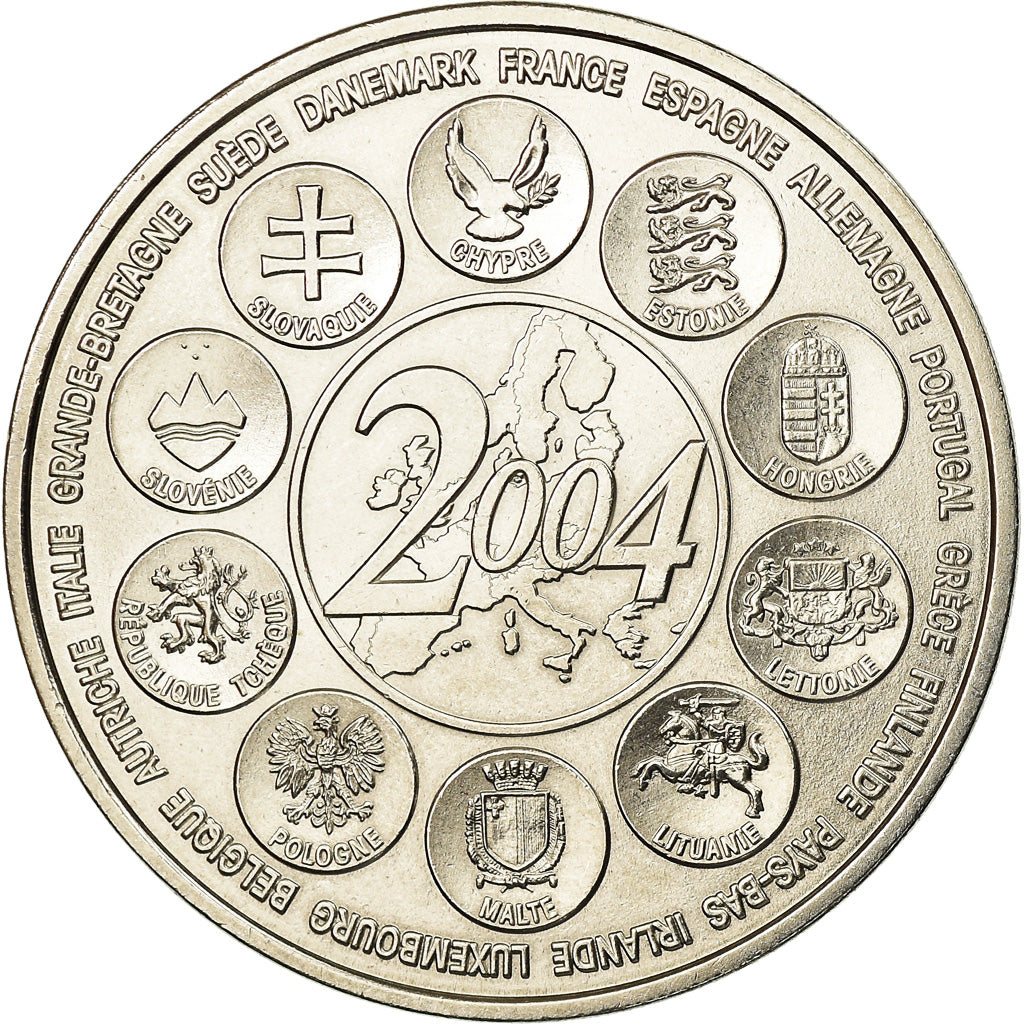 France, Medal, L'Europe des XXV, Essai, 2004, MS(65-70), Copper-nickel