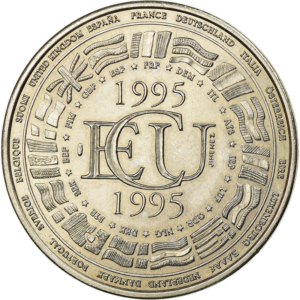 Frankrijk, Medaille, Ecu Europa, 1995, Joaquin Jimenez, FDC, Copper-nickel