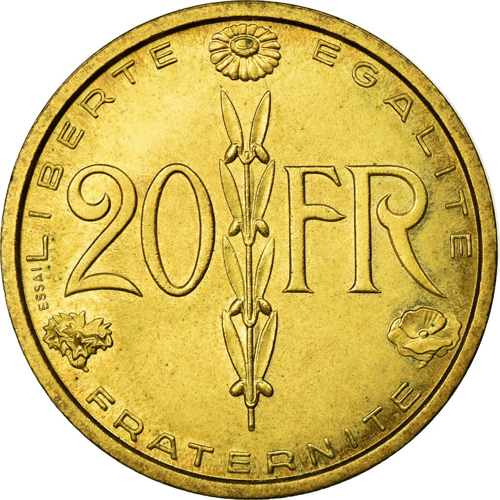 Münze, Frankreich, 20 Francs, 1950, STGL, Aluminium-Bronze, KM:PN111