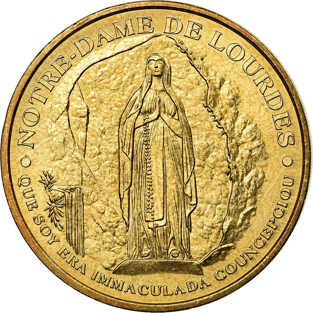 Vatikan, Token, Jean-Paul II, Lourdes, 2004, VZ, Copper-Nickel Gilt