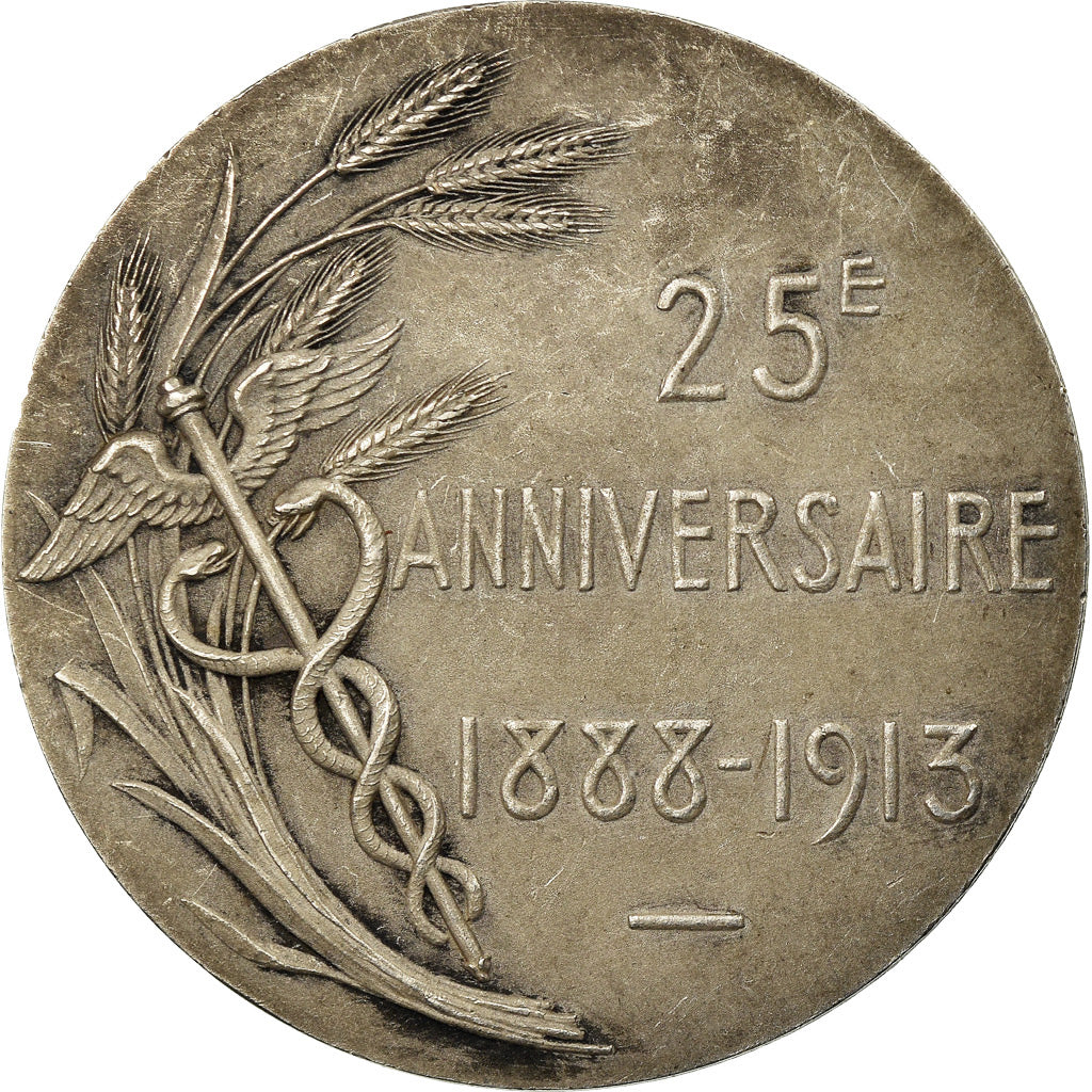 France, Medal, La Familistère des Docks Rémois, Business & industry, 1913