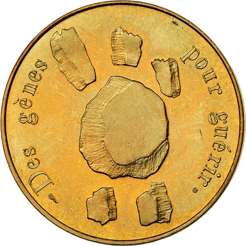 Frankrijk, Token, Téléthon, 1993, UNC-, Nickel-Aluminum-Bronze