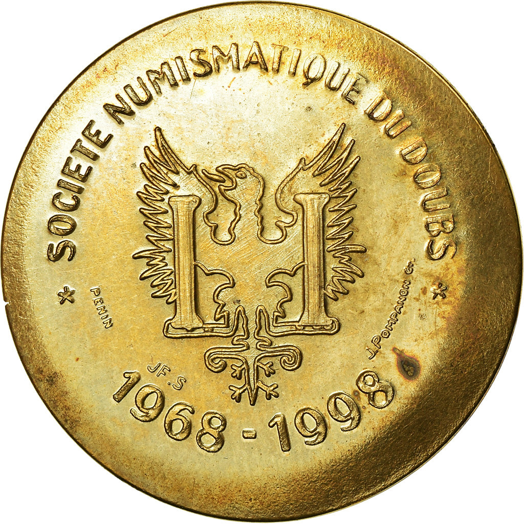 Frankrijk, Token, Société Numismatique du Doubs, Besançon, 1998, UNC, Tin