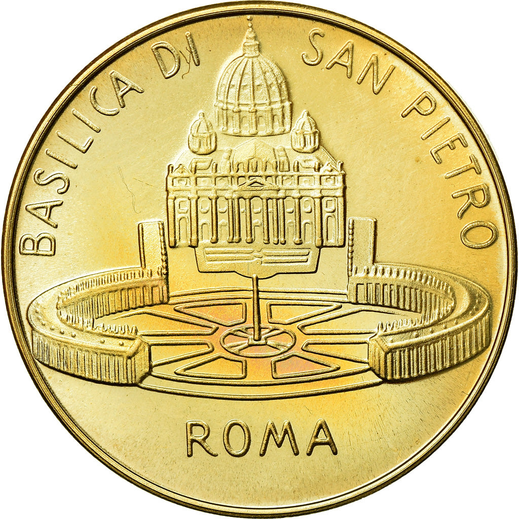 Vaticano, medalla, Jean-Paul II, Basilica di San Pietro, Rome, FDC, Cobre -