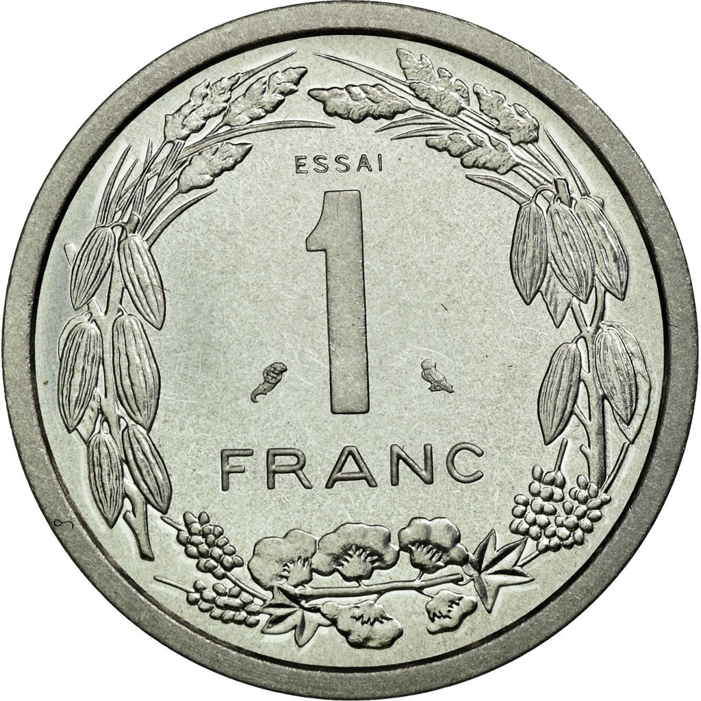 Coin, EQUATORIAL AFRICAN STATES, Franc, 1969, Paris, MS(63), Aluminium