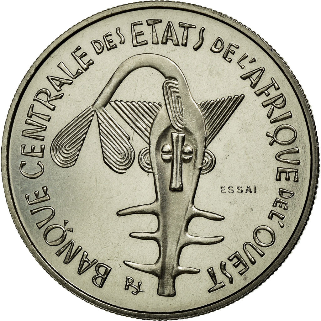 Coin, West African States, 100 Francs, 1967, MS(63), Nickel