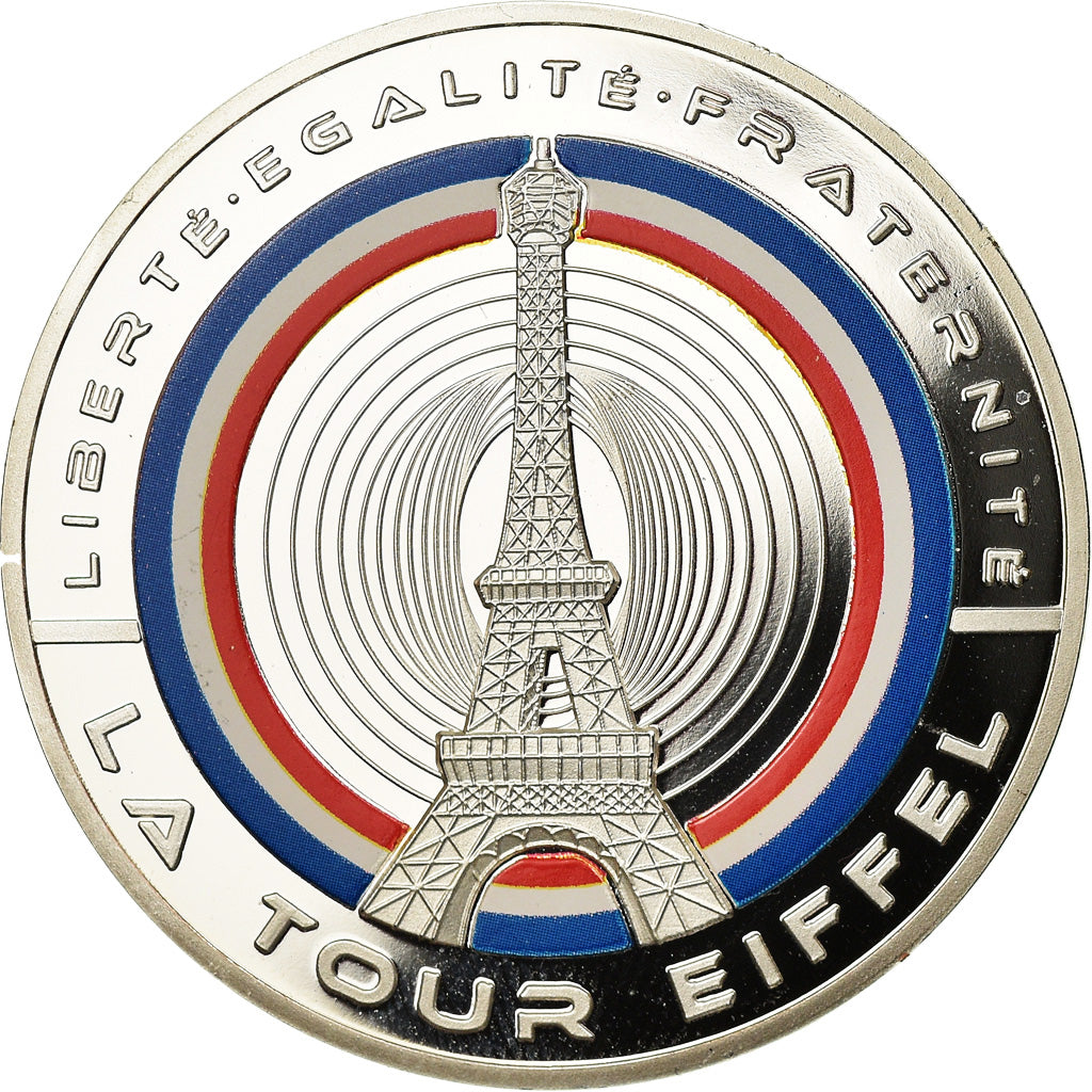 Frankreich, Medaille, Les Fleurons Français, La Tour Eiffel, STGL, Copper