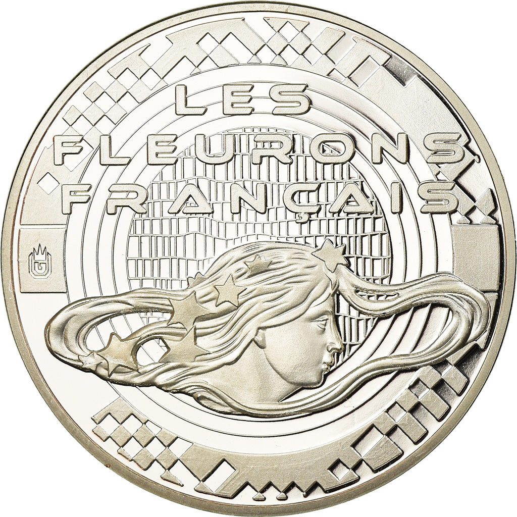 Frankreich, Medaille, Les Fleurons Français, La Tour Eiffel, STGL, Copper