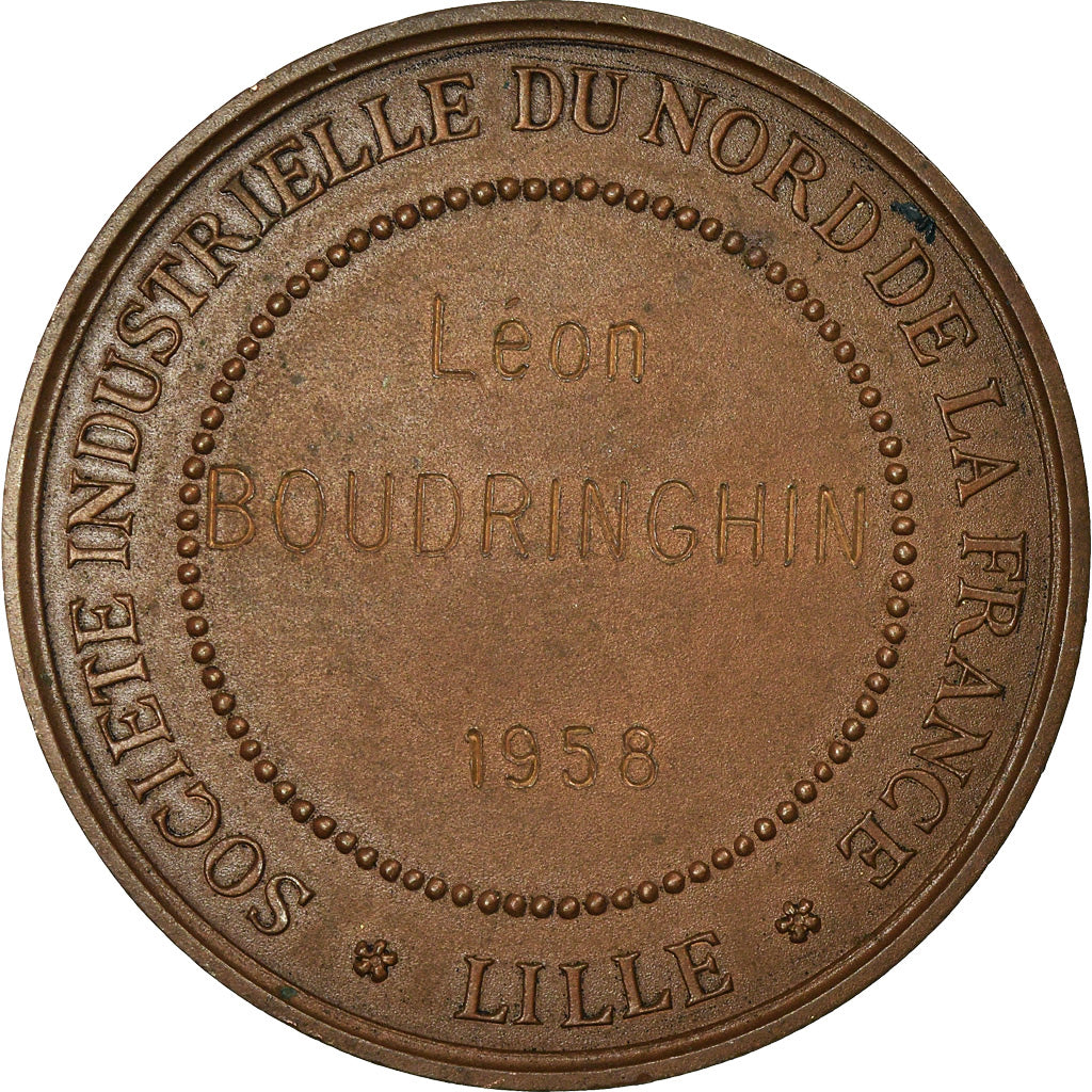 France, Medal, Société Industrielle du Nord de la France, 1958, Brenet