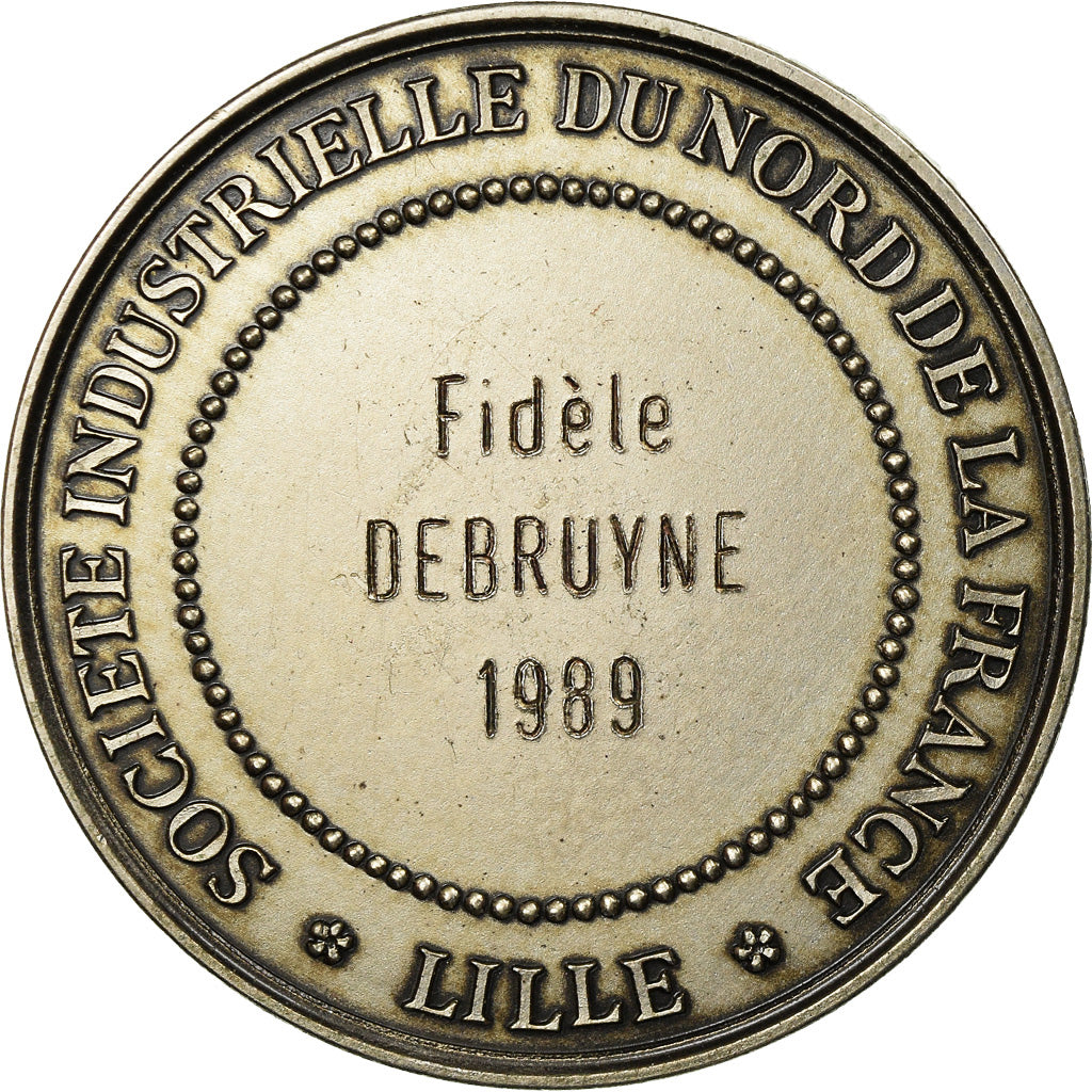 France, Medal, Société Industrielle du Nord de la France, 1989, Brenet